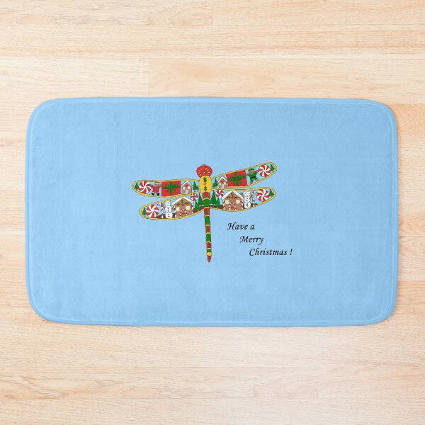 Item preview, Have a Merry Christmas Dragonfly designed and sold by JoyousArt4u.