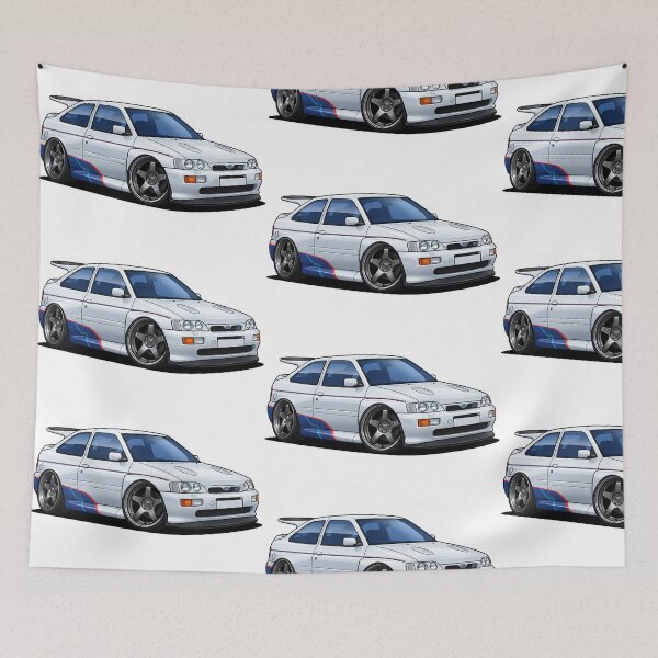 Item preview, Escort Cosworth RS Cartoon designed and sold by ToonMyRide.