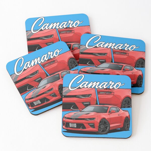 Artikelvorschau, Camaro Classic Muscle T-Shirt – Kräftige rote Chevy-Illustration entworfen und verkauft von redkat-4.