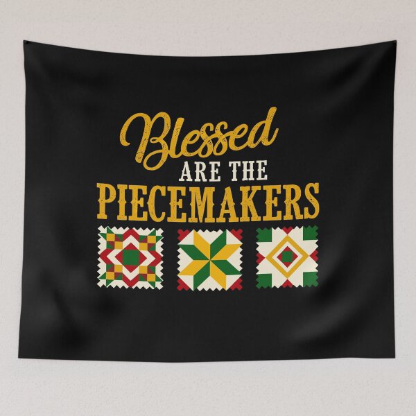 Item preview, Blessed Are The Piecemakers Quilt Christian Sewing Faith Gift Shirt designed and sold by Kerryberri.