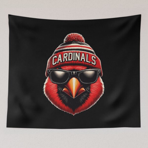 Item preview, Cardinal Bird Beanie Sunglasses Mascot designed and sold by NovellBrea.