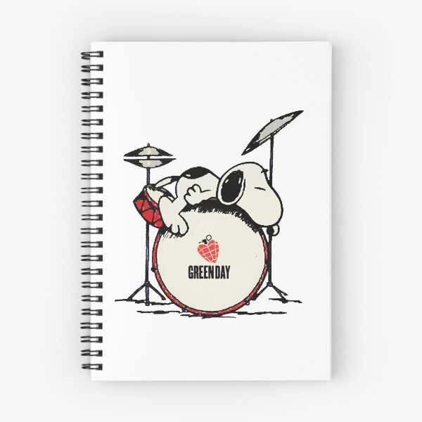Item preview, Snoopy Sleep Drum Heart Greenday designed and sold by AnatoCore-Art.