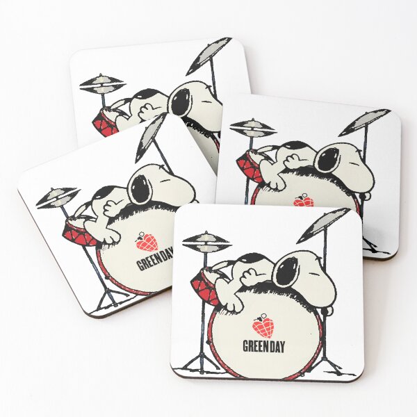 Item preview, Snoopy Sleep Drum Heart Greenday designed and sold by AnatoCore-Art.
