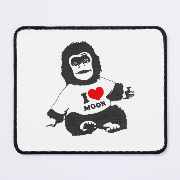 Item preview, Cute Gorilla Loving The Moon designed and sold by ThesanaArt.