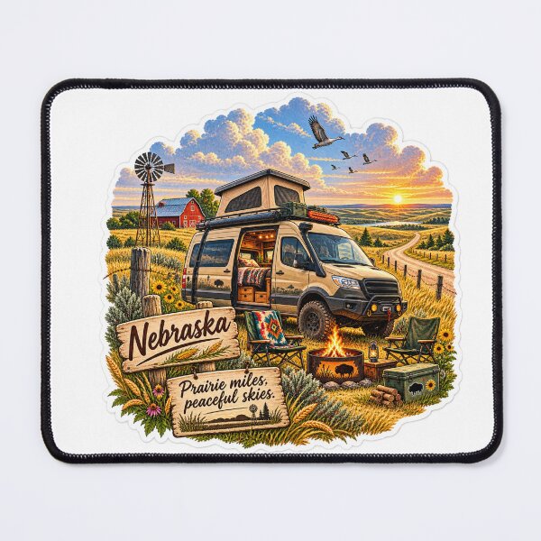 Item preview, Nebraska Van Life designed and sold by Whimspired By Paxx.