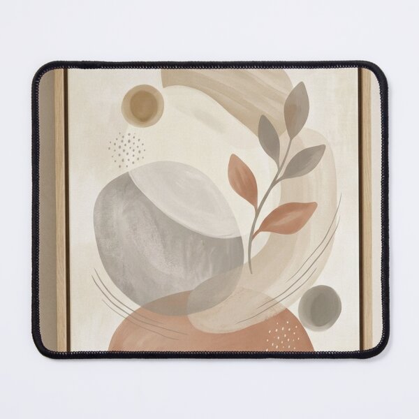 Item preview, Warm Neutral Composition - Layered Abstract Botanical Print designed and sold by Zaramodo.