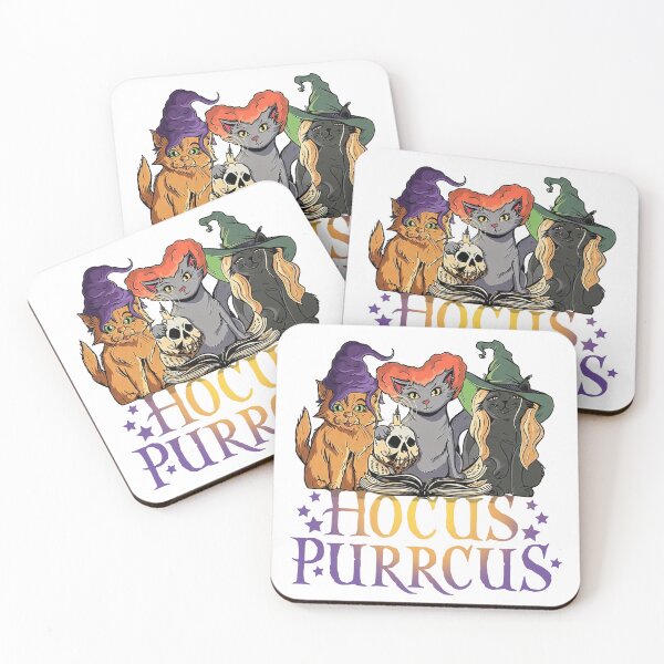 Item preview, Funny Hocus Purrcus Halloween Witch Cats designed and sold by PmindHalow.