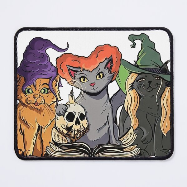 Item preview, Funny Hocus Purrcus Halloween Witch Cats designed and sold by PmindHalow.