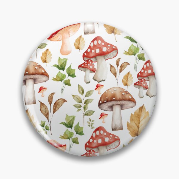 Item preview, Whimsical Mushroom Forest Pattern  designed and sold by HadHoda.