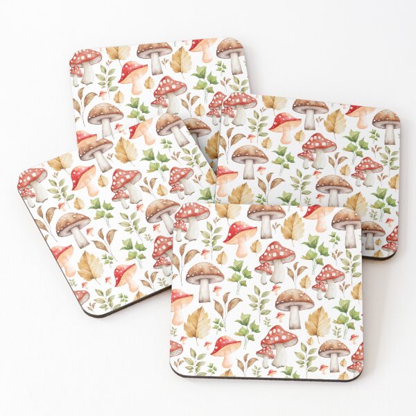 Item preview, Whimsical Mushroom Forest Pattern  designed and sold by HadHoda.