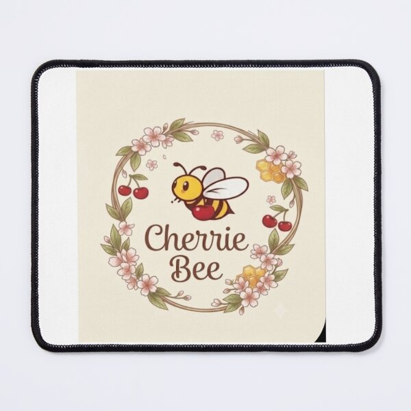 Item preview, ​Cute Kawaii Cherrie Bee Nectar Flower Wreath Illustration designed and sold by CherrieBee.