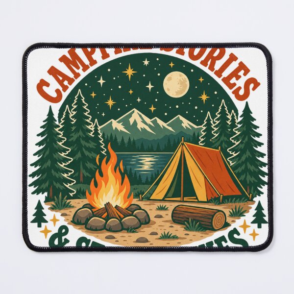 Item preview, Campfire Stories And Starry Skies Camping Shirt designed and sold by ys96.