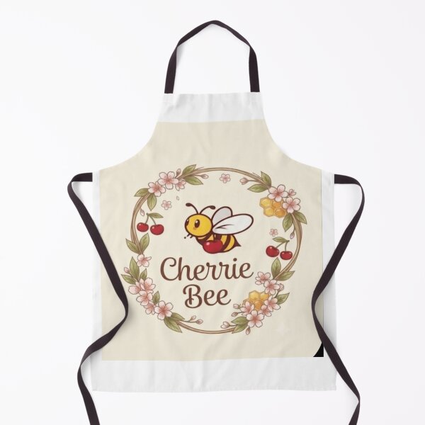 Item preview, ​Cute Kawaii Cherrie Bee Nectar Flower Wreath Illustration designed and sold by CherrieBee.