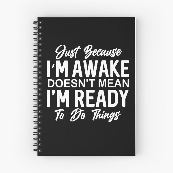 Item preview, Just Because I'm Awake designed and sold by nasr-say.