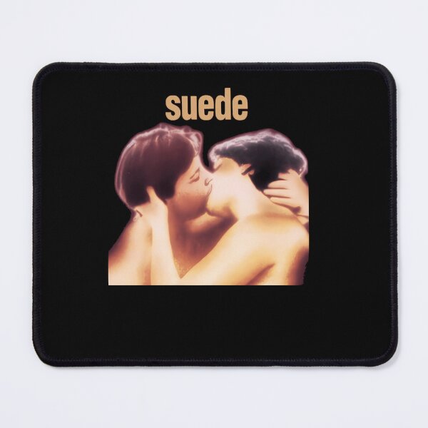 Item preview, Suede Britpop Romantic Couple Kissing designed and sold by OddOwlOutlet.