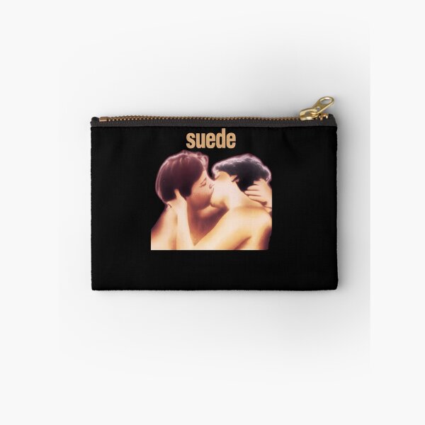 Item preview, Suede Britpop Romantic Couple Kissing designed and sold by OddOwlOutlet.