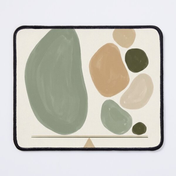 Item preview, Natural Balance - Minimalist Sage and Terracotta Abstract Art designed and sold by Zaramodo.