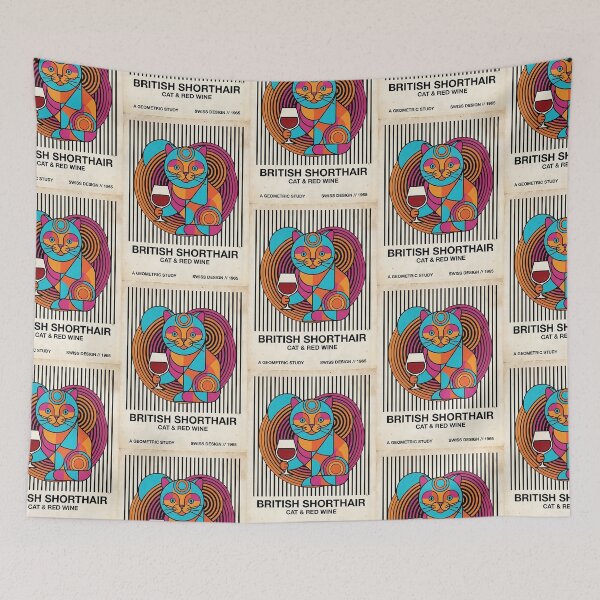 Item preview, British Shorthair Wine Connoisseur designed and sold by PictoVibe.