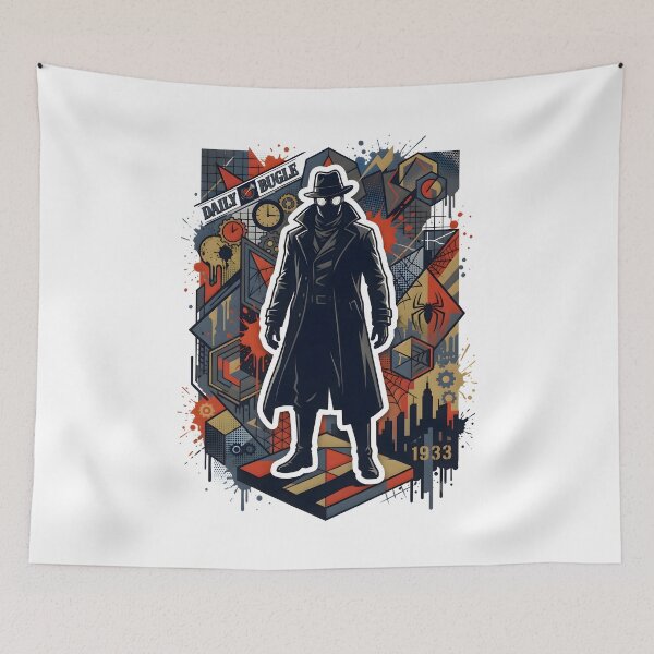 Item preview, Monochrome Hero in Rainbow Chaos designed and sold by Dhenin Studio.
