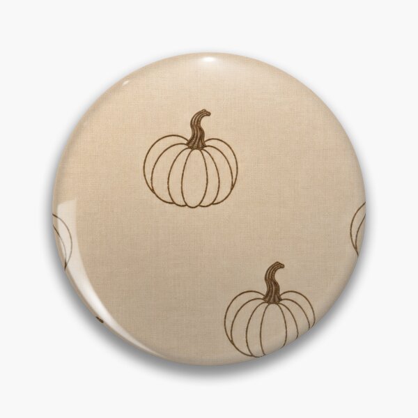 Item preview, Minimalist Embroidered Pumpkins – Neutral Fall Linen Pattern designed and sold by HO•Designs.