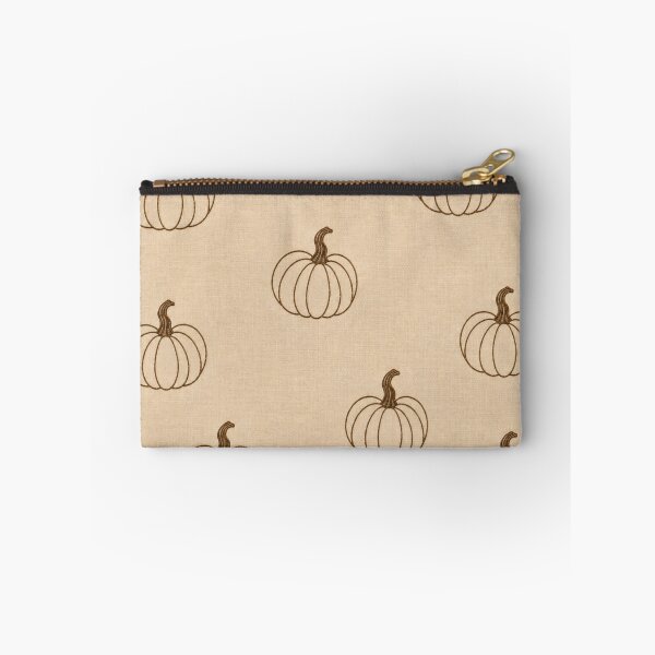 Item preview, Minimalist Embroidered Pumpkins – Neutral Fall Linen Pattern designed and sold by HO•Designs.