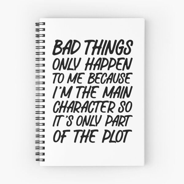 Item preview, Bad Things Only Happen to Me Funny Main Character Quote T-Shirt, Sarcastic Humor Shirt, Funny Quote Gift designed and sold by cozydrops.