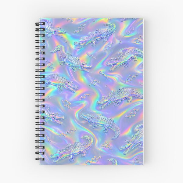 Item preview, Holographic alligator  pattern  designed and sold by Offbeat Design.