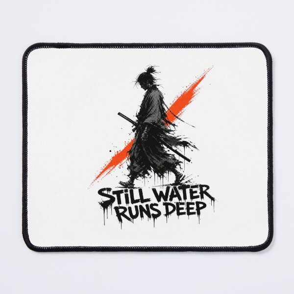 Item preview, Samurai Ink Silhouette | Still Water Runs Deep Streetwear Tee designed and sold by RickyHN7.