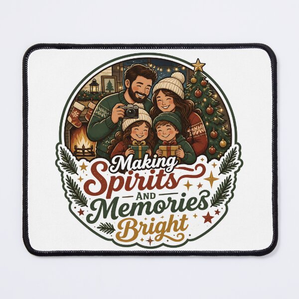 Item preview, Making Spirits And Memories Bright Christmas Family Holiday Gift designed and sold by KristenosNehk.