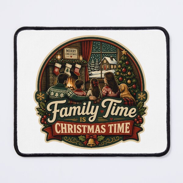 Item preview, Family Time Is Christmas Time Christmas Family Holiday Gift designed and sold by KristenosNehk.