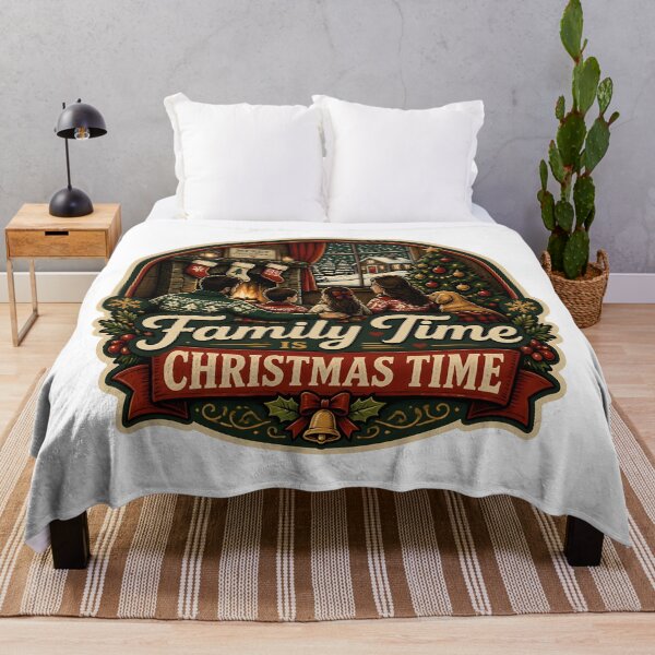 Item preview, Family Time Is Christmas Time Christmas Family Holiday Gift designed and sold by KristenosNehk.
