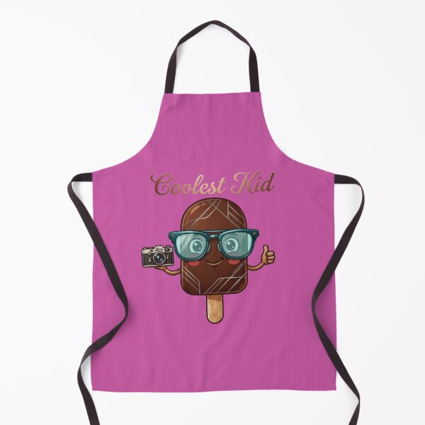 Item preview, Coolest Kid Chocolate Ice Cream Bar with Camera - Cute Summer Illustration designed and sold by Northern Glow Art.