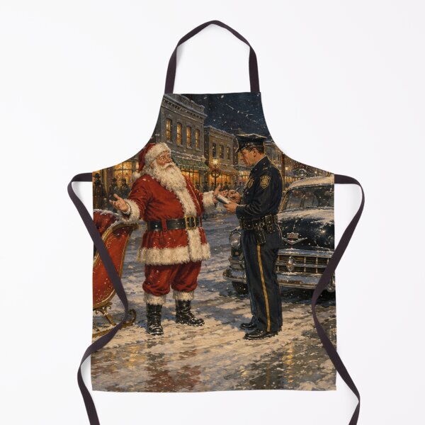Item preview, Santa Parking Ticket – Funny Vintage Christmas Art designed and sold by GSizzle1.