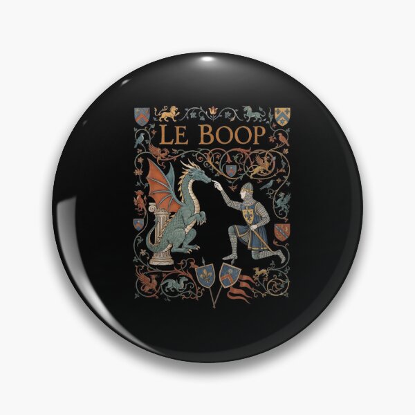 Item preview, Le Boop Medieval Knight and Dragon Funny Fantasy Design designed and sold by Ostericaimusa.