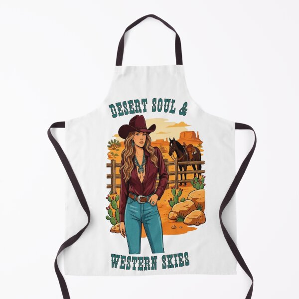 Item preview, Desert Soul & Western Skies - Brunette Cowgirl with Turquoise Jewelry designed and sold by ScenicRoute66.