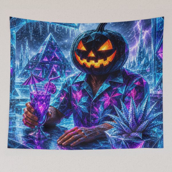 Item preview, Headless Horseman Frozen Cocktail Bar - Halloween Sci-Fi Art designed and sold by TheHorsemanRidesAgain.