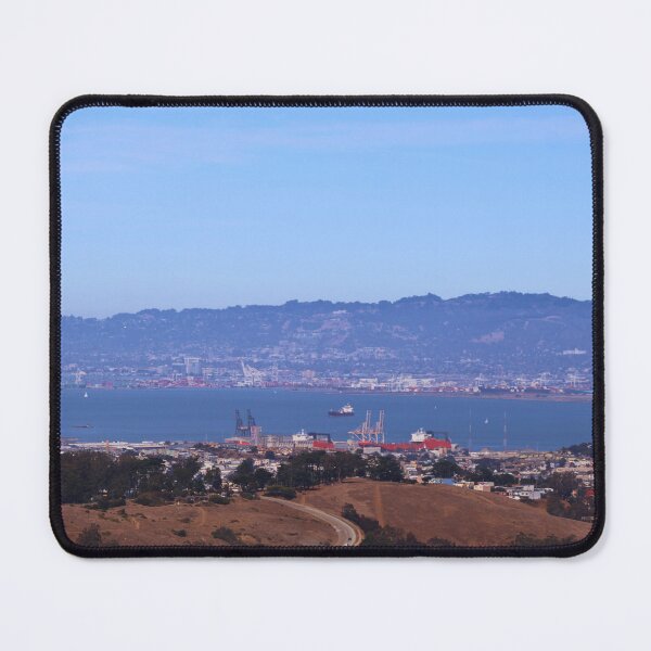 Item preview, Serene Bay & Cityscape with Distant Hills designed and sold by Phakade's Photos.