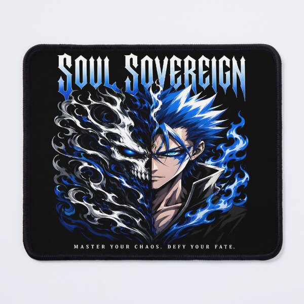 Item preview, Soul Sovereign-Skull Dual Face -Blue Energy Gothic Illustration designed and sold by TTdesigns123.