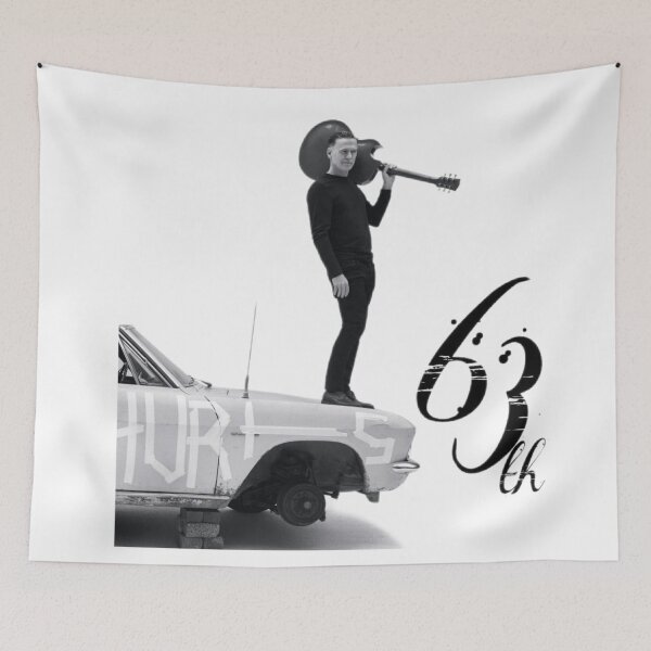 Item preview, Rock Guitarist Silhouette, Minimalist Red Music designed and sold by AselaDesigns.