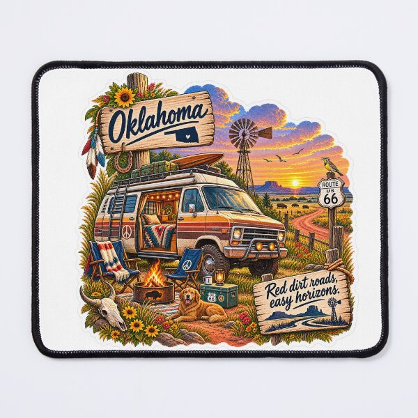 Aperçu de l'œuvre La vie en van en Oklahoma créée et vendue par Whimspired By Paxx.