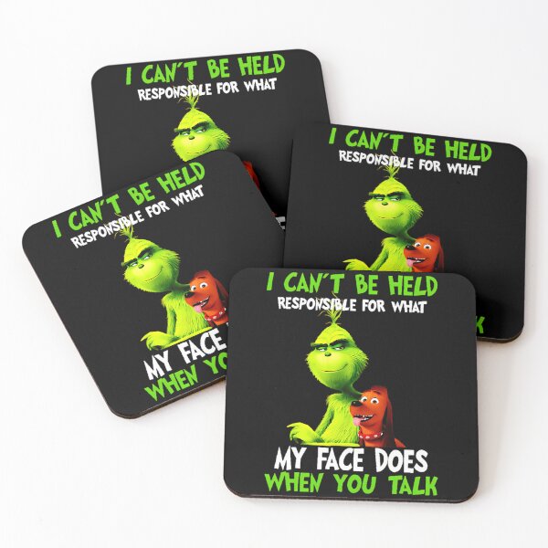 Item preview, Christmas I Cant Be Held Responsibles Grinch Face designed and sold by RakeshPatelArt.