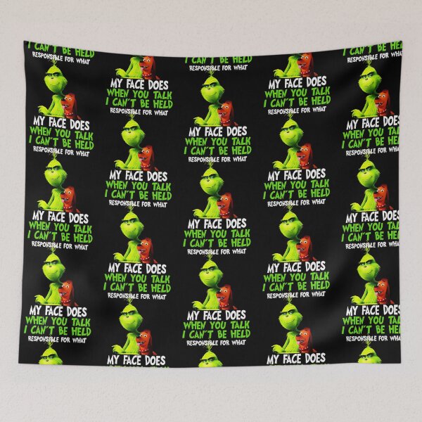 Item preview, Christmas I Cant Be Held Responsibles Grinch Face designed and sold by RakeshPatelArt.
