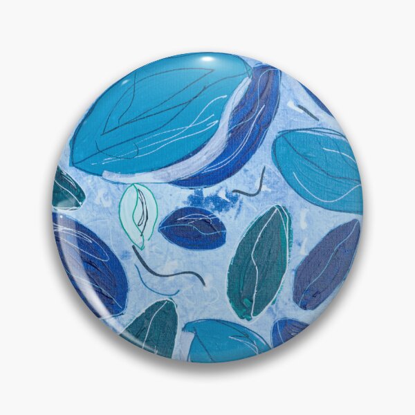 Item preview, blue and green leaves 2024 designed and sold by GabbaHeyGabba.
