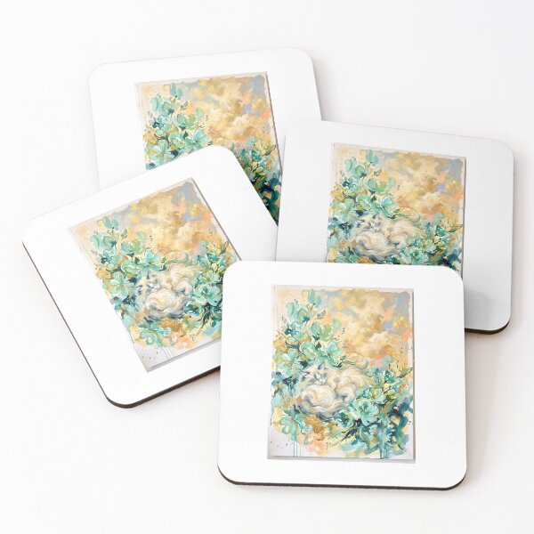 Item preview, Ragdoll Cat Sleeping in Flowers designed and sold by PictoVibe.