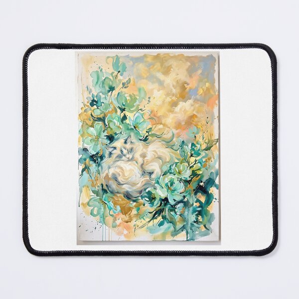 Item preview, Ragdoll Cat Sleeping in Flowers designed and sold by PictoVibe.