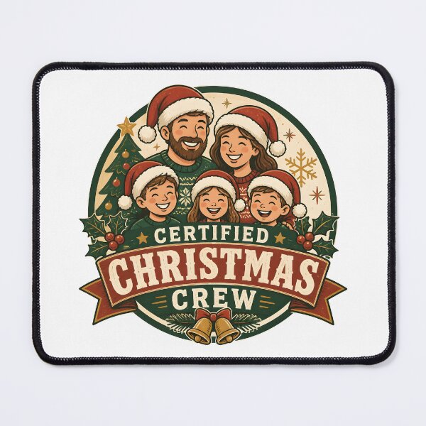 Item preview, Certified Christmas Crew Christmas Family Holiday Gift designed and sold by KristenosNehk.