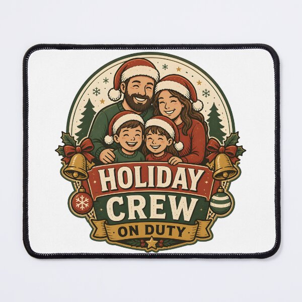 Item preview, Holiday Crew On Duty Christmas Family Holiday Gift designed and sold by KristenosNehk.