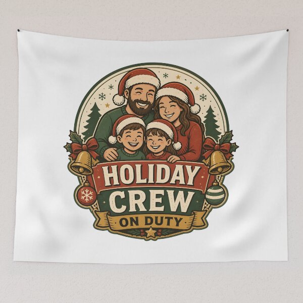 Item preview, Holiday Crew On Duty Christmas Family Holiday Gift designed and sold by KristenosNehk.
