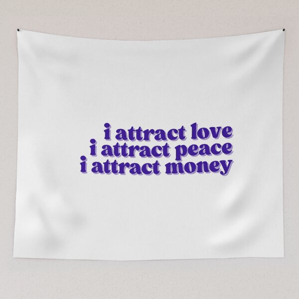 Item preview, i attract love, money, & peace | navy blue designed and sold by dollhouseclub.