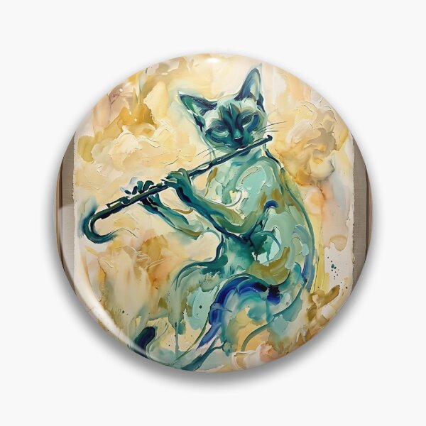Item preview, Siamese Cat Flute Music Dream designed and sold by PictoVibe.